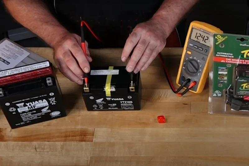 Testing battery - charging system