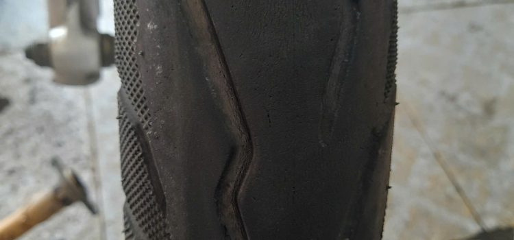 Worn out tire